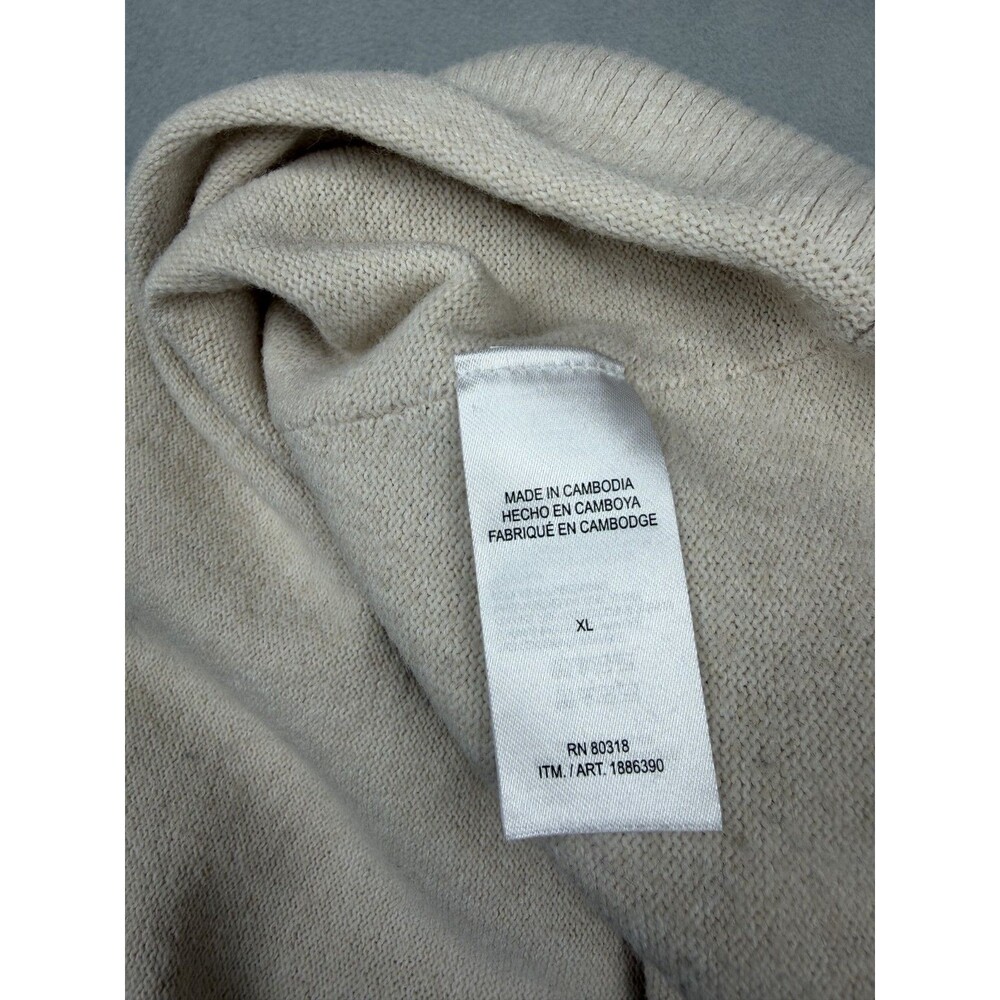 Lucky Brand Women's XL Cream Soft Lightweight Knit Sweater Pullover Long Sleeve - Picture 8 of 9